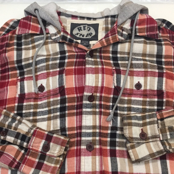 Full or 1/2 Length Sleeve Oversized Flannel w/Hood - Picture 5 of 7